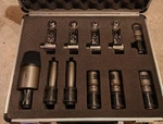 Cad 7 Drum Microphone Set With Mounts And Case. Fixed Price $200.00.