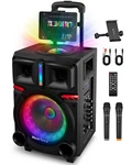 Karaoke Machine With 2 Wireless Microphones & Bluetooth Speaker. Fixed Price $98.99.
