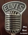 Custom Call Letters Flag For Shure 556 Fatboy Big Vintage Elvis Microphone. Fixed Price $74.99.