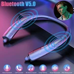Bluetooth Neckband Wireless Earbuds Speaker Headset Stereo Earphones Retractable. Fixed Price $28.01.