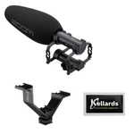 Zoom ZSG-1 On-camera Shotgun Microphone With Triple Shoe Bracket & Wipes Bundle. Fixed Price $94.49.