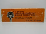 Realistic 33-919A Electret Condenser Dual Pattern Stereo Microphone. Fixed Price $17.33.