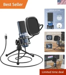 TC-777 Podcast Microphone, Usb Computer Cardioid Condenser Pc Mic.... Fixed Price $33.77.