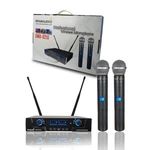 Wireless Handheld Microphone 2-CHANNEL Frequency Audio Karaoke Church Dj. Fixed Price $95.40.