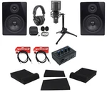 Rockville Home Studio Recording Kit W/ 2X2 Interface+monitors+mic+headphones. Fixed Price $340.70.