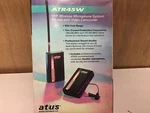 Audio-technica Model ATR45W Vhf Wireless Microphone System Vantage 90S. Fixed Price $50.00.