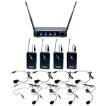 Vocopro Digital-quad-b 4-CHANNEL Wireless Hybrid Headset/lapel Microphone System. Fixed Price $409.99.