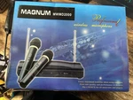 Magnum Professional Wireless Microphone MWMD2000 Dynamic Vocal System. Fixed Price $52.75.