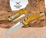 Microtech Msi Ram Lok Mini Tan Frag Aluminum Handle Apocalyptic M390MK 210M-10AP. Fixed Price $280.00.