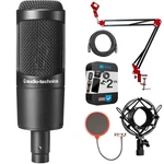 Audio-technica Cardioid Condenser Microphone AT2035 W/ Warranty +accessories Kit. Fixed Price $179.99.