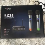 Fifine K036 Wireless 2 Handheld Microphone Set W/ Receiver For Karaoke. Fixed Price $25.99.
