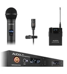 Audix AP42C210A 2CH Receiver W/ Handheld & Bodypack Wireless Lavalier Microphone. Fixed Price $1375.00.