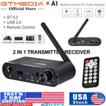 Bluetooth 5.2 Wireless Audio Receiver Adapter Aux Rca Coxial Disk Mic Remote. Fixed Price $24.99.