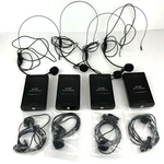 Wireless Vhf Microphone Bundle 4 Transmitters, Headsets And Clip Mics. Fixed Price $39.99.