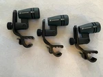 Sennheiser 3-PACK 604 Dynamic Cardioid Drum Microphone With Clips And Pouches. Fixed Price $300.99.