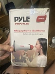 Pyle PMP37LED Mini Compact Megaphone Bullhorn With Lights And Siren Alarm. Fixed Price $40.00.