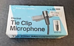Tie Clip Microphone Realistic Electret Model # 33-1052 High Quality Audio. Fixed Price $12.99.