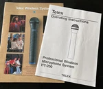 Telex HT200 Microphone Manual And Color Brochure. Fixed Price $12.99.