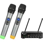 Wireless Microphone System Uhf Dual Channel Handheld Karaoke Party Home. Fixed Price $171.98.