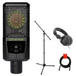 Lewitt Lct 441 Flex Microphone W/ Polsen Studio Headphones, Stand, & Cables. Fixed Price $449.99.