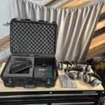 Eartec Wireless Intercom System + 4 Headsets Case #comstar FLX2000. Fixed Price $212.50.