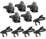 Movo MCW8 Lavalier Microphone Windscreen Muffs And Lapel Clips For 12MM Mics. Fixed Price $19.95.