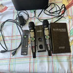 Enter Tech On Stage Wireless Let's Karaoke System Power Adapter 2 Mics Handbook. Fixed Price $145.00.