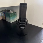 Hyper X Quadcast Usb Microphone Clean, Great Working Condition, Stand Rgb. Fixed Price $25.00.