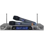 Power Pro Audio 2 Channel Uhf Wireless Hand Held Microphone System. Fixed Price $173.87.