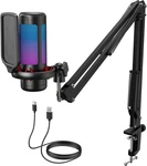 Tonor Gaming Microphone Set With Boom Arm Stand Vocal Condenser For Pc PS4/5. Fixed Price $24.99.