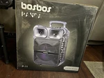 Bosbos Panda P-11 Wireless Speaker W/ Microphone, Tripod, & Wheels Karaoke Style. Fixed Price $63.73.