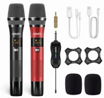 Lekato Uhf Wireless Microphone Rechargeable Cordless Metal Dual Handheld Dynamic. Fixed Price $60.00.