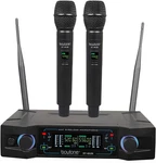 Wireless Microphone System, Dual Uhf Cordless Set, Long Distance 150-200FT,1. Fixed Price $178.99.