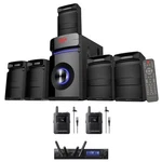 Audio Technica ATW-1421/L Digital Dual Lavalier Microphones+home Theater System. Fixed Price $1233.95.