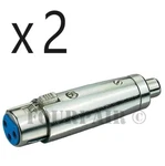 2 Pack Lot 3-PIN Xlr Female To Rca Jack Audio Cable Microphone Dj Adapter. Fixed Price $7.19.