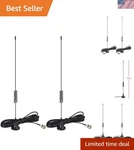 High-gain 5DBI Uhf Antenna 2-PACK For Enhanced Signal Wireless Audio Systems. Fixed Price $29.99.