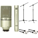 Mxl 990/991 Recording Microphones With Stands Cables. Fixed Price $202.23.