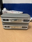 2 Peavey Microphone Cases Grey Hard Side Lockable Set. Fixed Price $48.88.