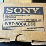 Sony WRT-800A68 Uhf Synthesized Wireless Microphone. Fixed Price $55.00.