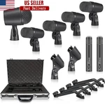 7-PIECE Drum Microphone Set Super-cardioid Studio Stage Recording New. Fixed Price $212.37.