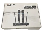 Kithouse S9 Uhf Rechargeable Professional Wireless Microphone System. Fixed Price $84.99.