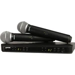 Shure BLX288PG58 Dualchannel Wireless System W2 Handheld Transmitter H11. Fixed Price $659.00.