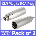 Pack 2-POS Xlr Male Plug To Rca Adapter Audio Cable Mic Converter. Fixed Price $9.39.