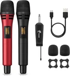 Tonor Wireless Microphones, Dual Uhf Karaoke System. Fixed Price $39.99.