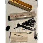 Condenser Microphone Realistic Ultra Slim 33-2011 600 Ohms Desk Stand Org Box. Fixed Price $16.99.