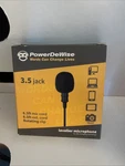 Powerdewise Lavalier Lapel Microphone 3.5MM Jack Clip-on W/ 6.5FT Cord. Fixed Price $16.00.