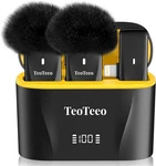 Teoteeo 2PCS Wireless Lavalier Microphone Iphone Ipad Charging Case - Black. Fixed Price $32.93.