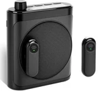 Portable Voice Amplifier With 2 Wireless Mic & Magnetic Lavalier,. Fixed Price $16.99.