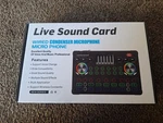 Live Sound Card Condenser For Microphone Podcast. Fast Shipping.. Fixed Price $15.00.