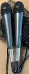 Lot Of 2 Vocopro Mk- 6 Wired Black/gray Microphones & Cords. Fixed Price $50.00.
